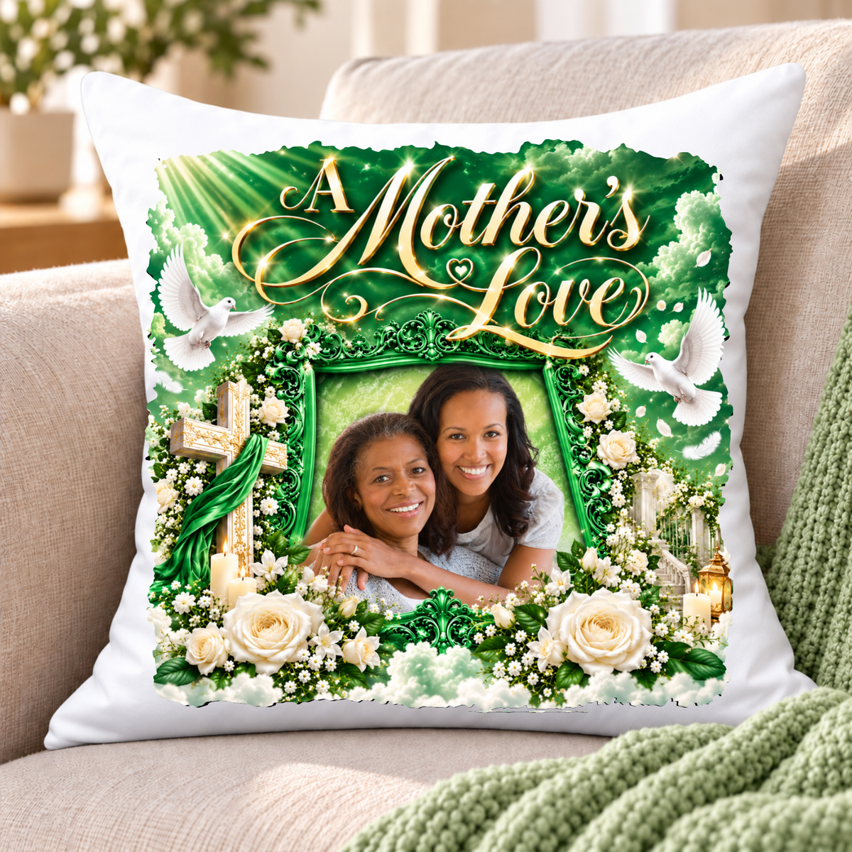 A Mother's Love Personalized Pillow