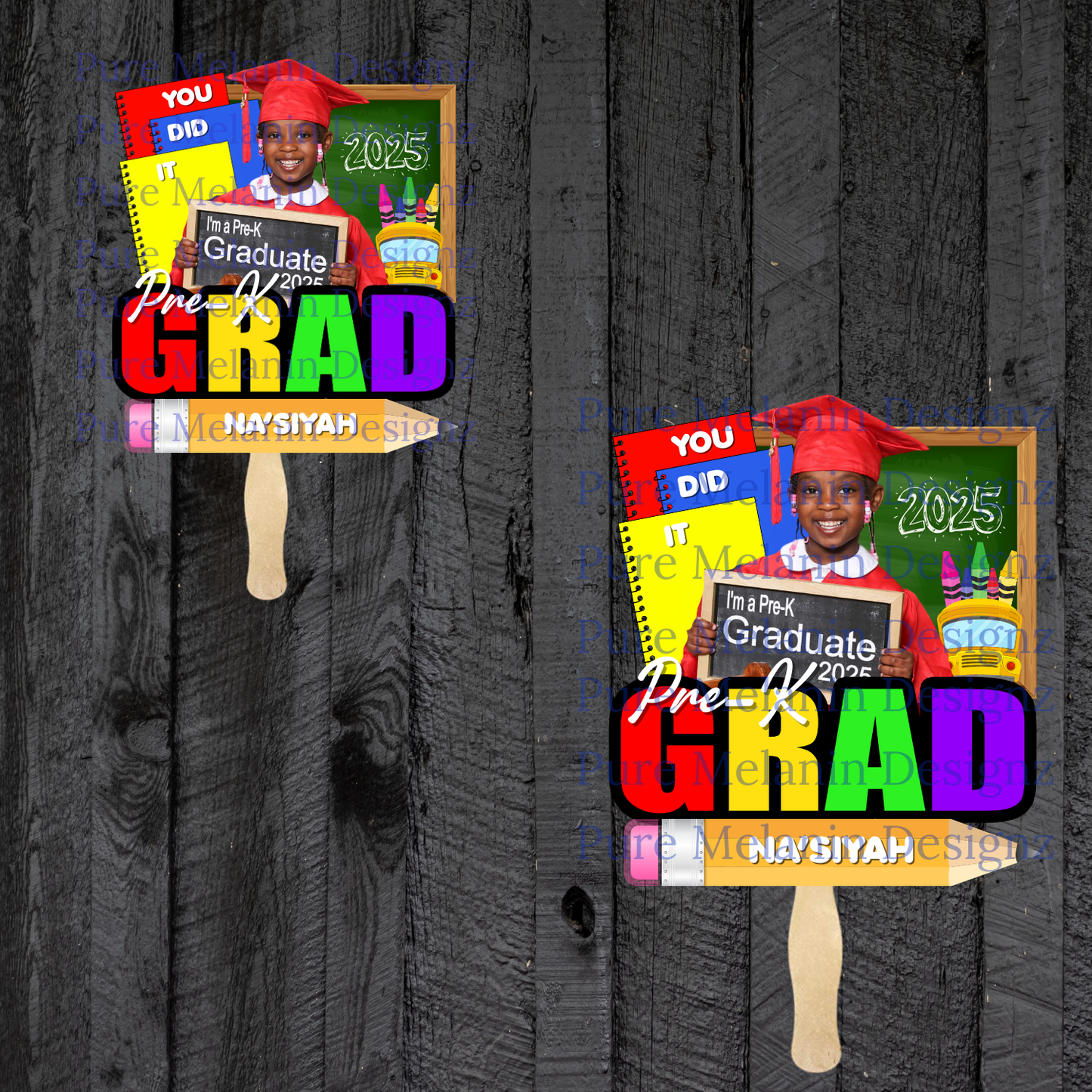 Pre-K Graduation Fan Template - CANVA