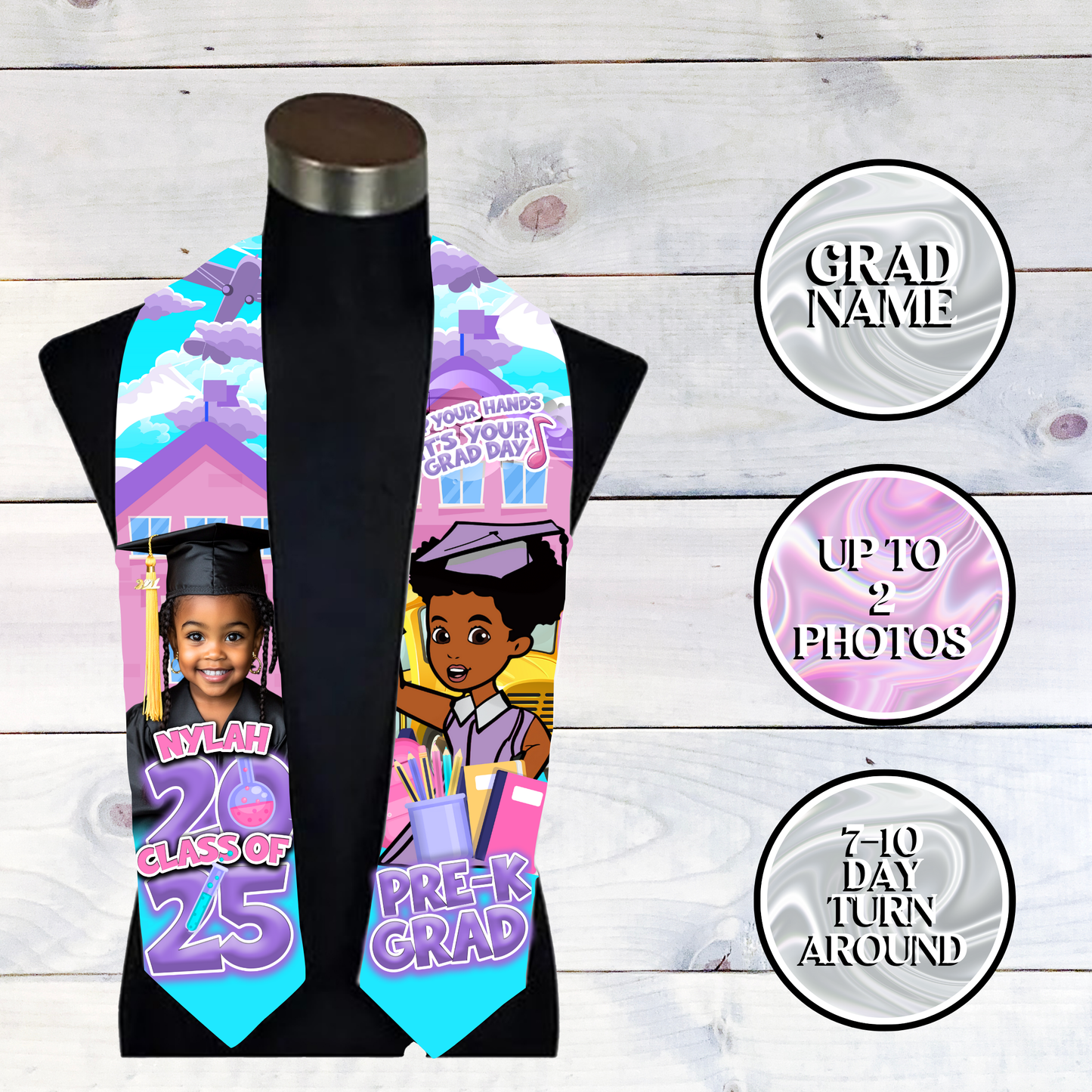 Pre-K Graduation Stole Graduation Stole
