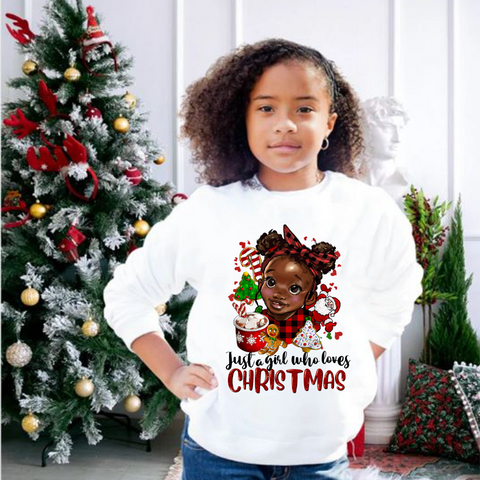 Have a Melanin Christmas Girls Sweatshirt