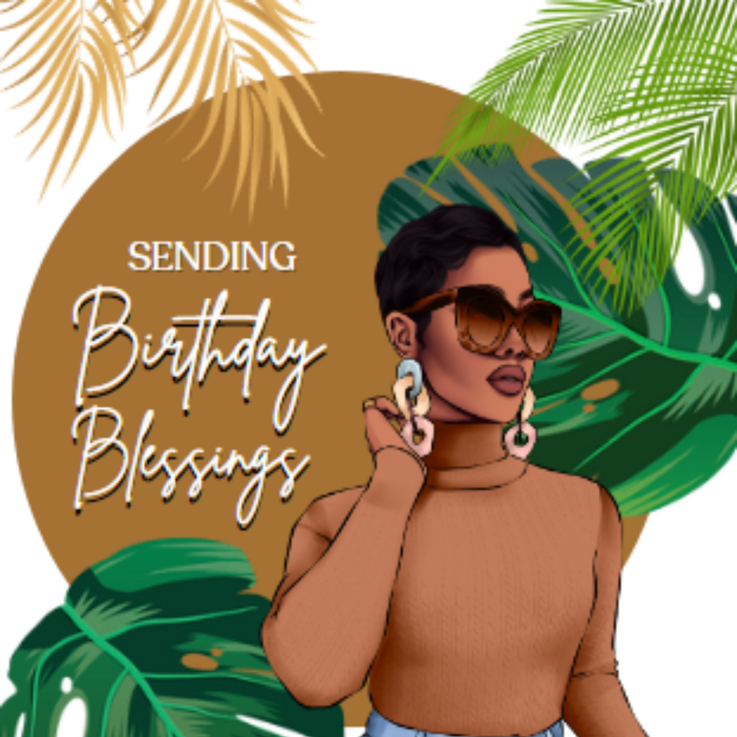 Sending Birthday Blessings - 6 Cards | Cards for Black Women | Cards Assortment