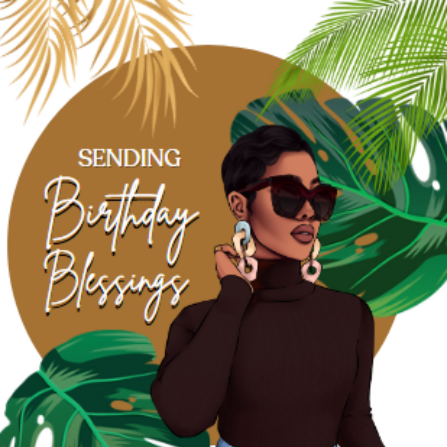 Sending Birthday Blessings - 6 Cards | Cards for Black Women | Cards Assortment