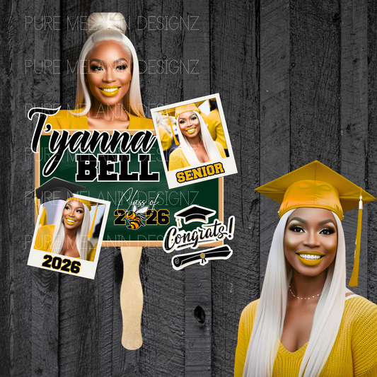 3D Graduation Fans