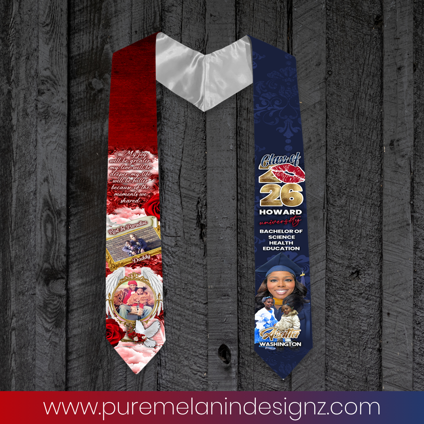 Custom College Graduation Stole