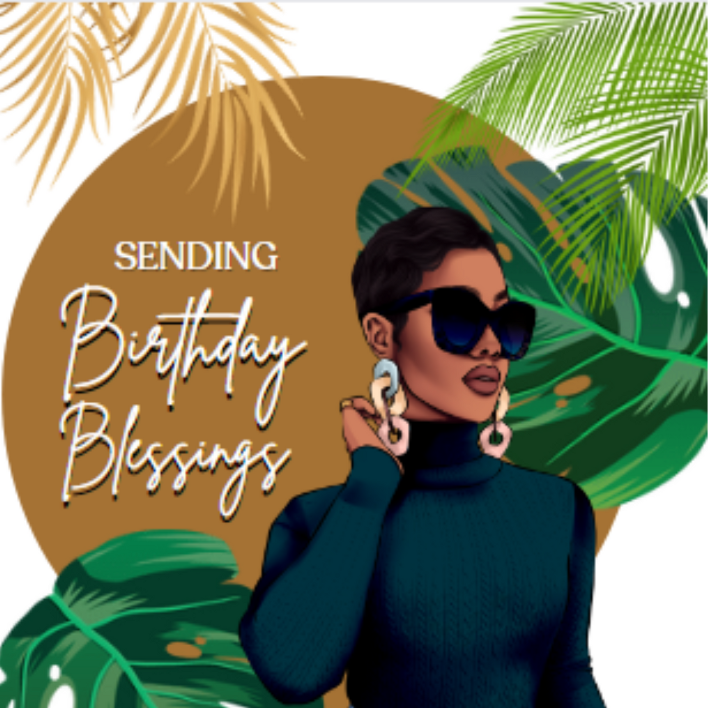 Sending Birthday Blessings - 6 Cards | Cards for Black Women | Cards Assortment