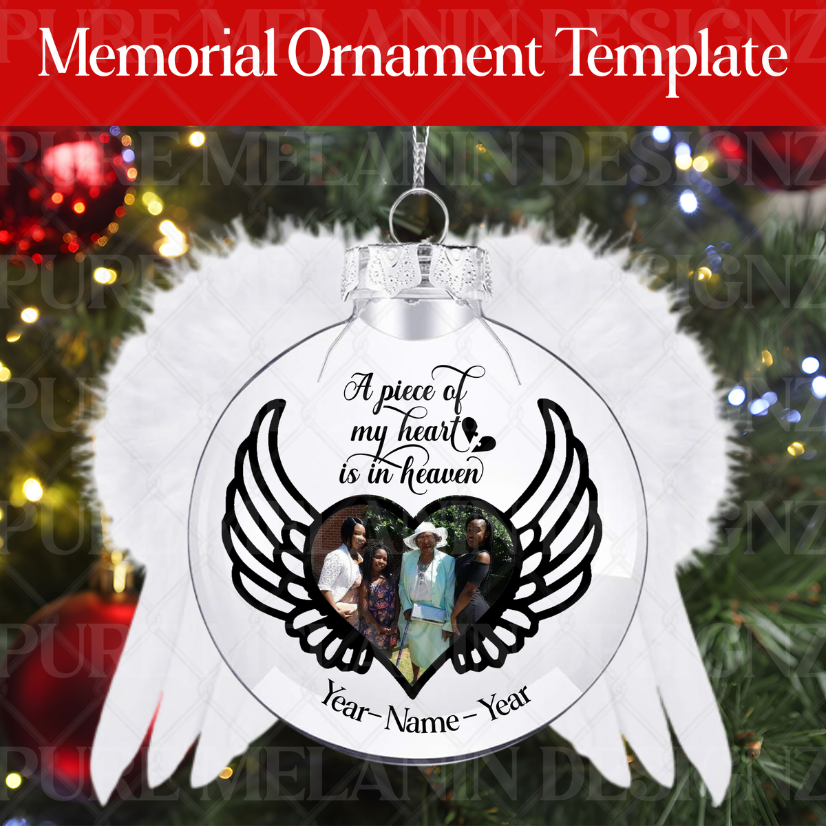 Memorial Ornament Template