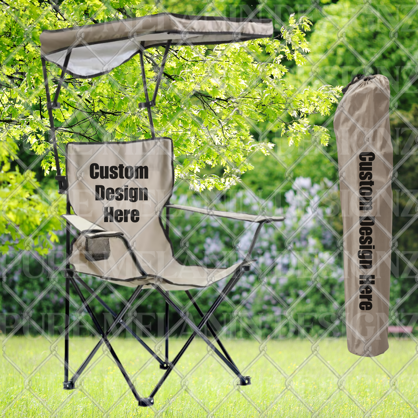 Custom Canopy Lawn Chair