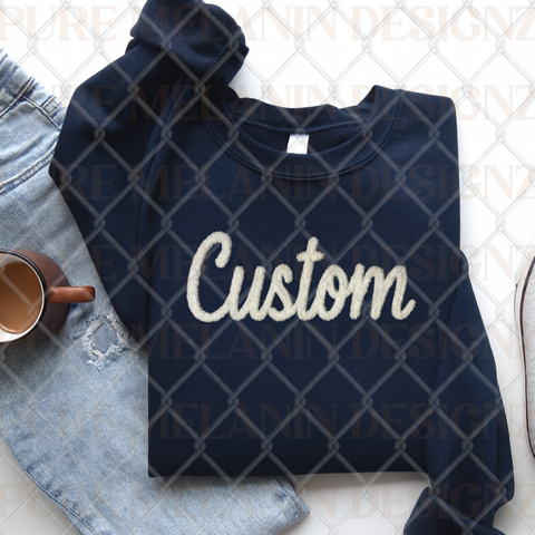 Custom Chenille Sweatshirt