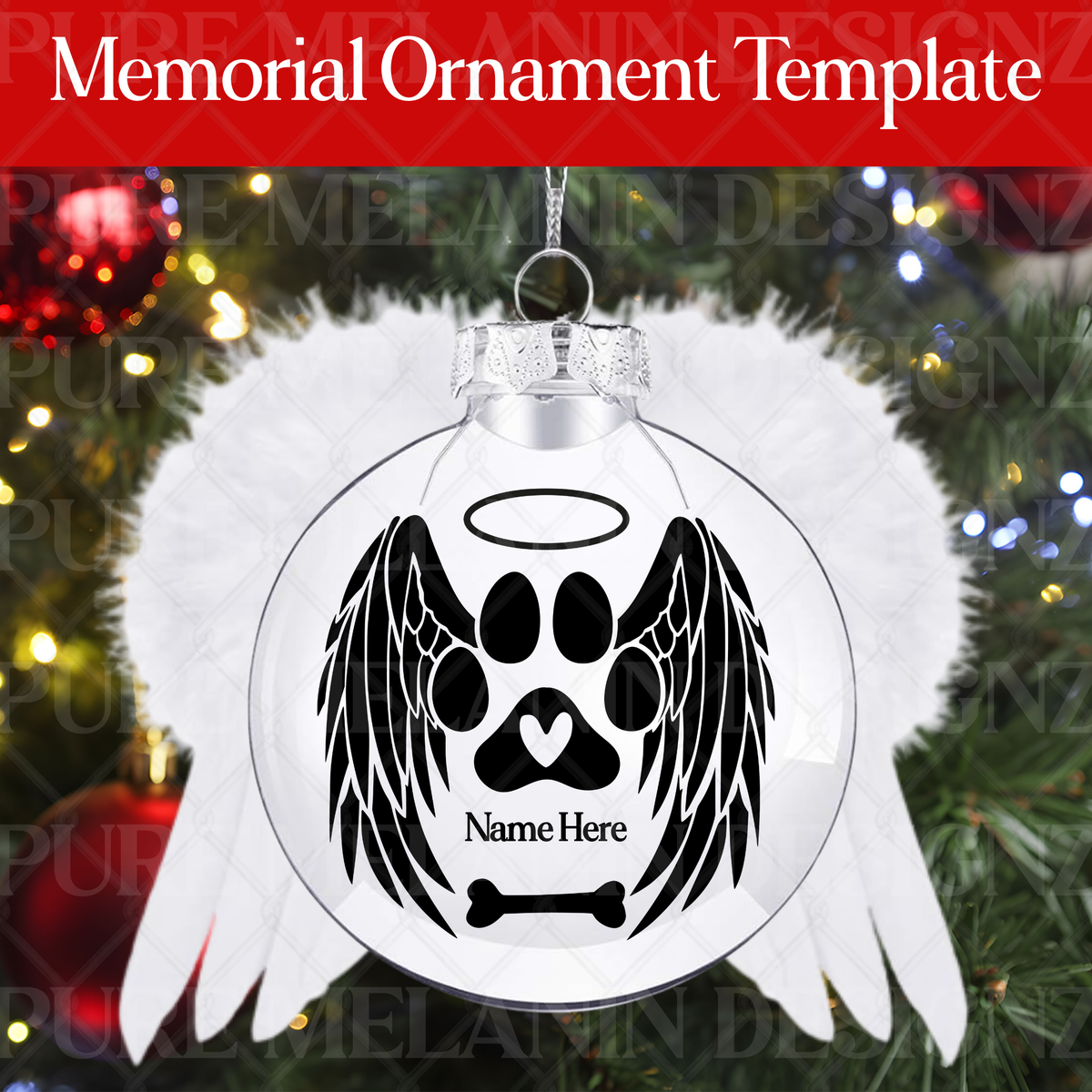 Memorial Ornament Template