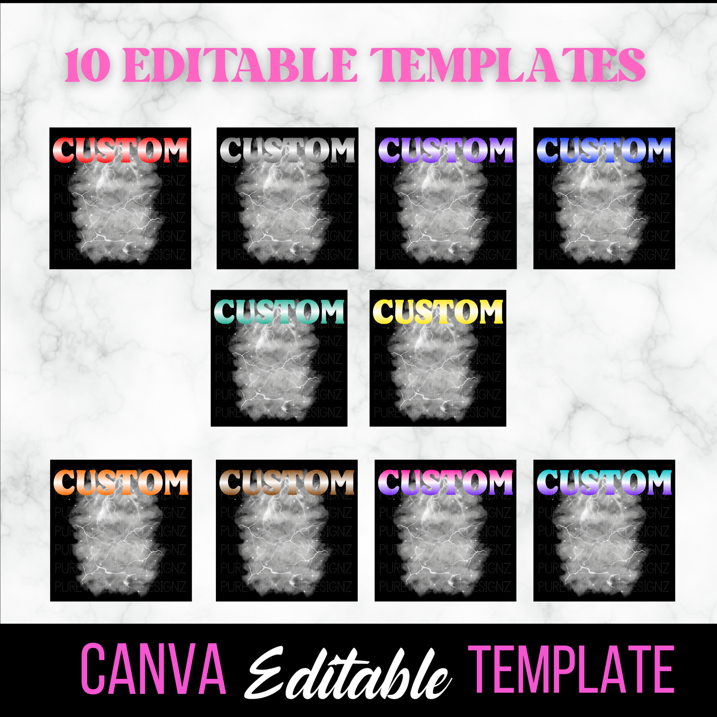 CANVA Bootleg Editable T-Shirt Template