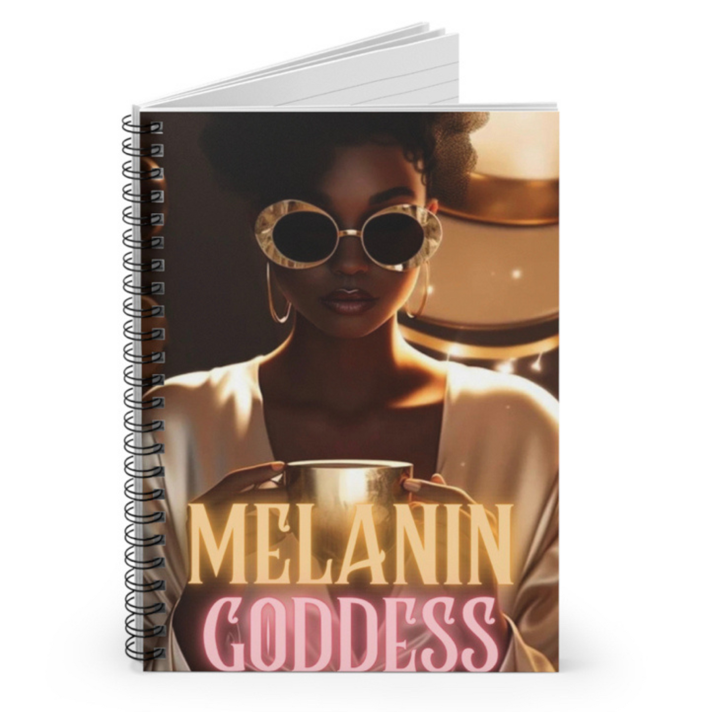 Melanin Goddess Spiral Journal