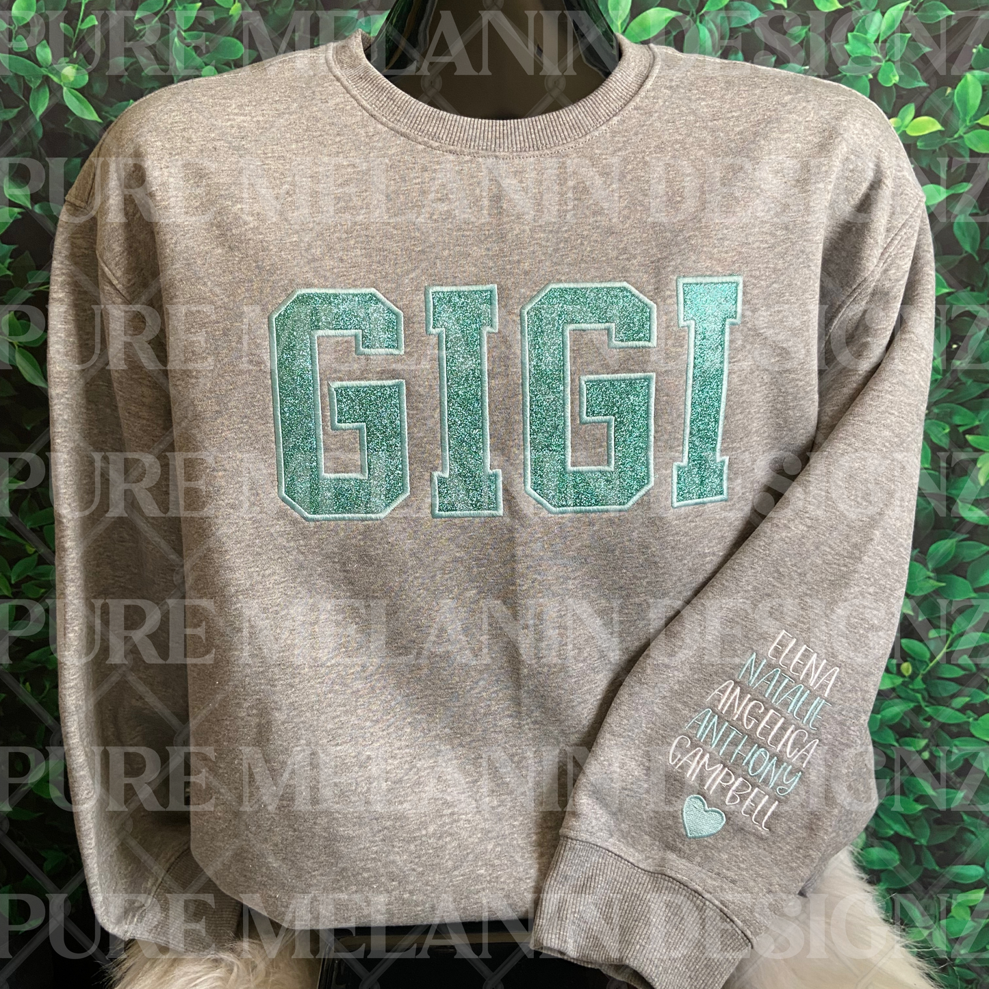 Glitter Embroidered Sweatshirt