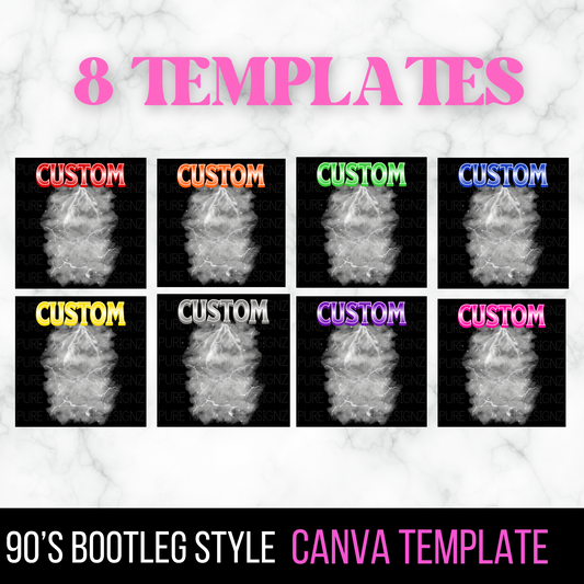 CANVA Bootleg T-Shirt Template