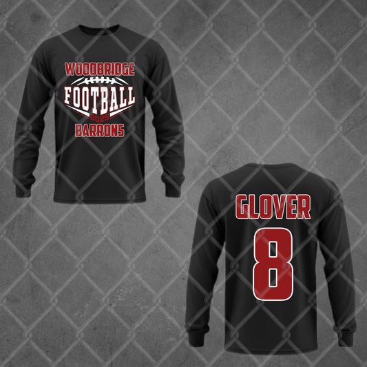 Custom Football Long Sleeve Shirt