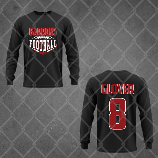 Custom Football Long Sleeve Shirt