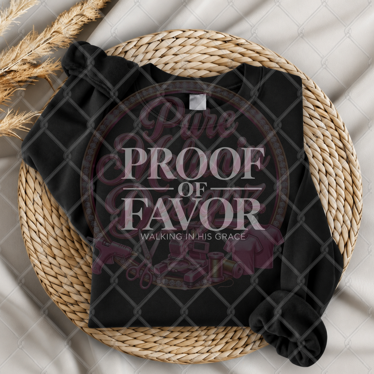 Proof of Favor Christian Crewneck | Faith-Based Crewneck