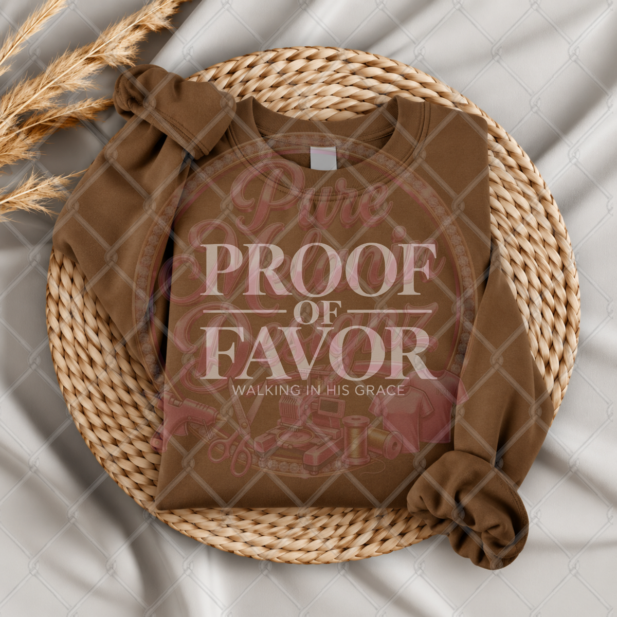 Proof of Favor Christian Crewneck | Faith-Based Crewneck