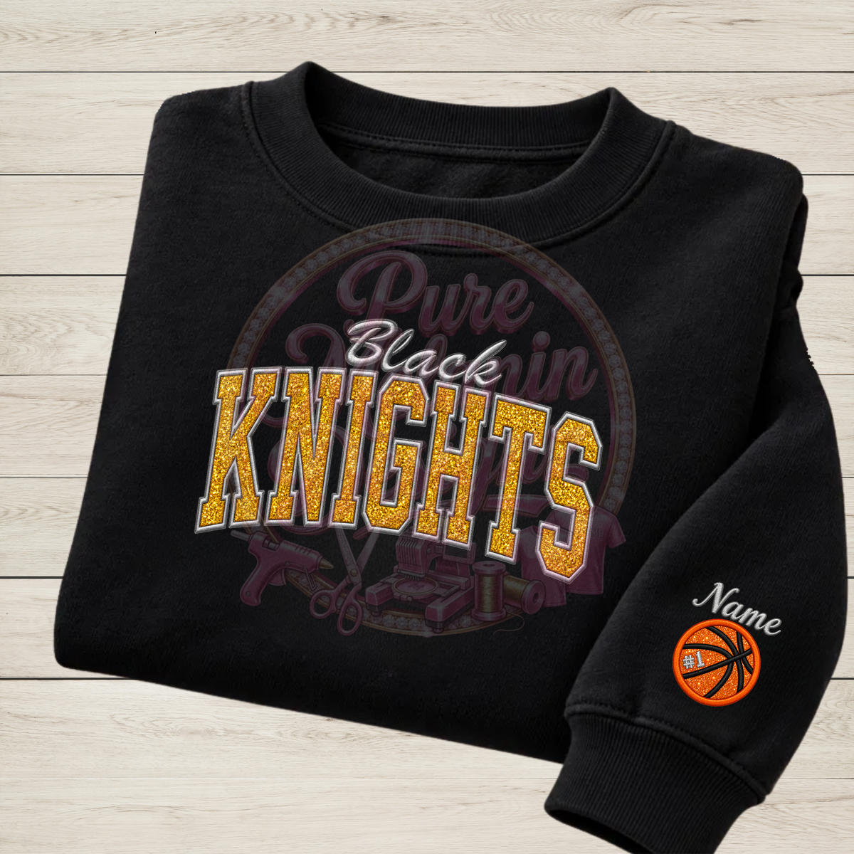 Custom Embroidered School Spirit Sweatshirt