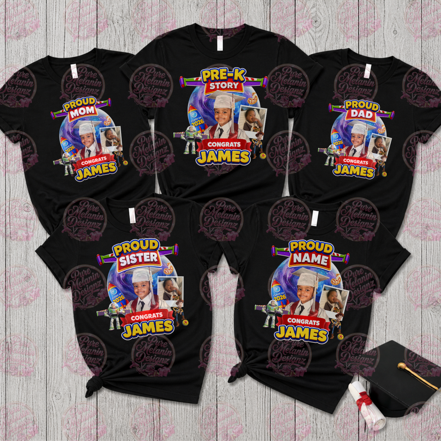 Pre-K Proud Family Graduation Shirts