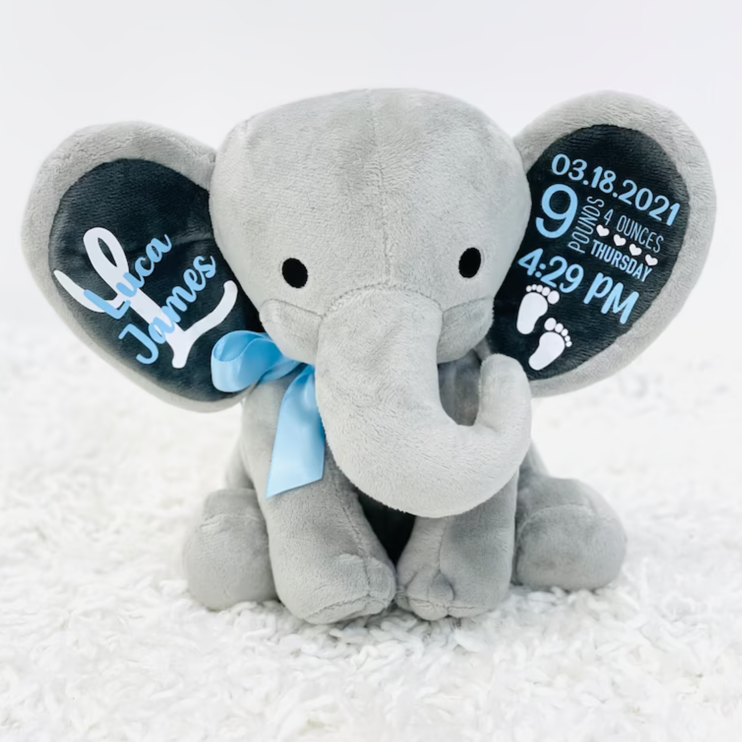 Personalized Birth Stat Elephant Boy Pure Melanin Designz Personalized Birth Stat Elephant Boy Pure Melanin Designz