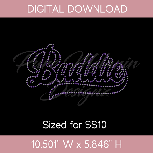 Baddie Rhinestone Template