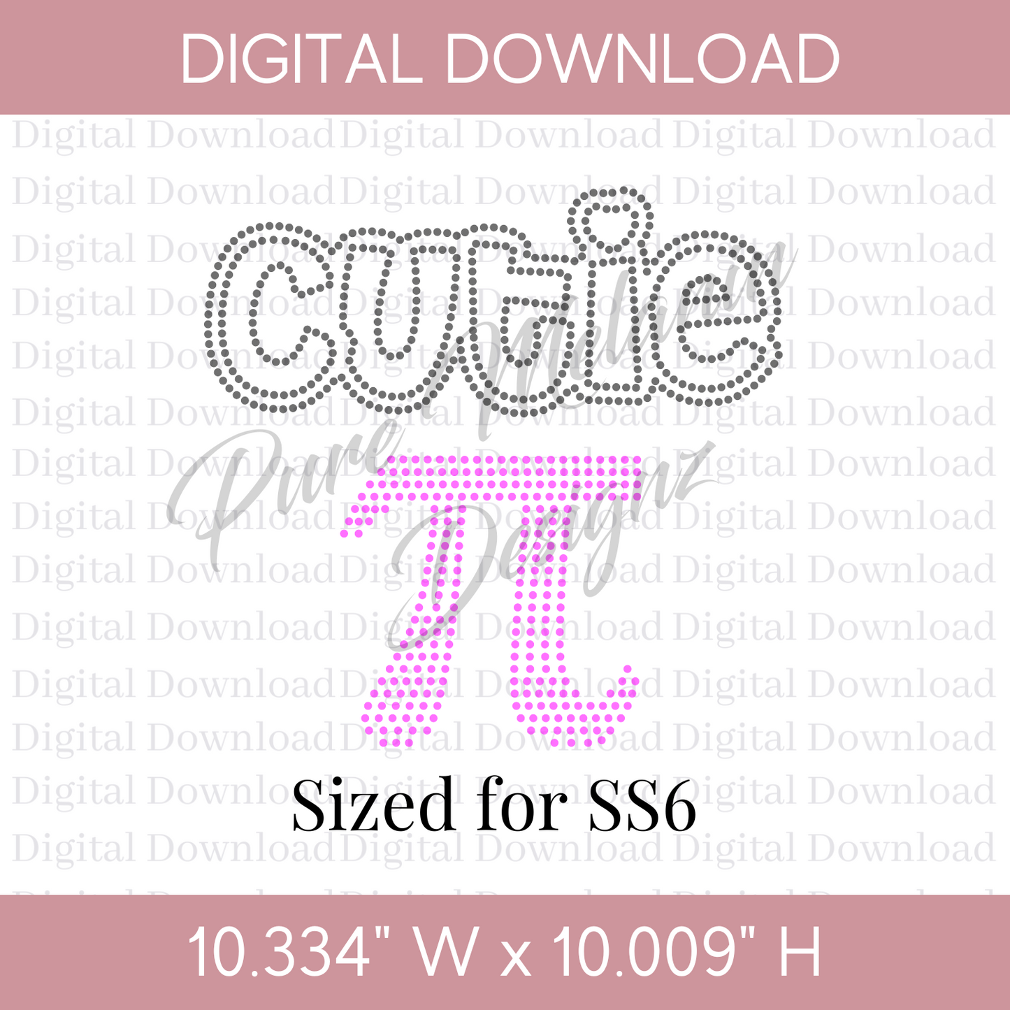 Cutie PI Rhinestone Template