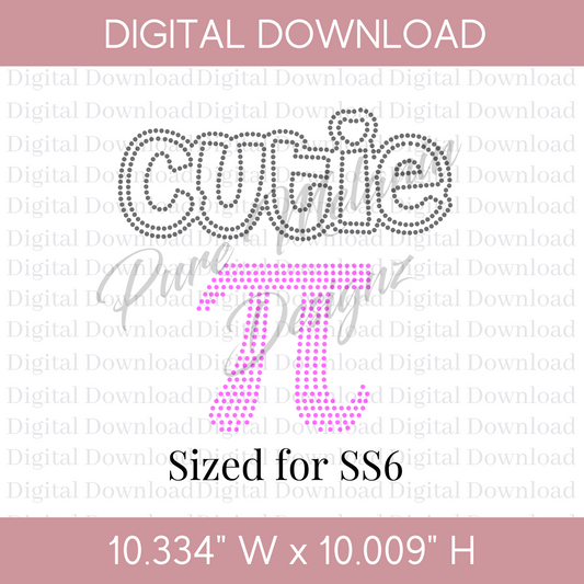 Cutie PI Rhinestone Template