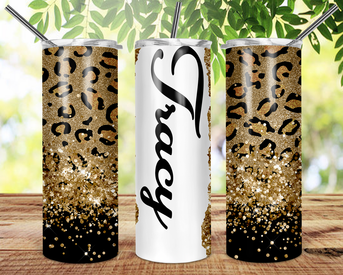 Personalized Name Tumbler With Straw and Lid