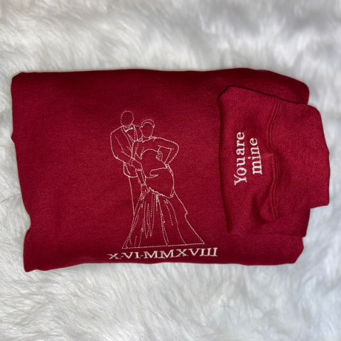 Personalized Embroidered Portrait Hoodie